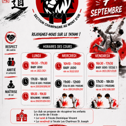 Nouveau Club de Judo à Champagne au Mont d'Or